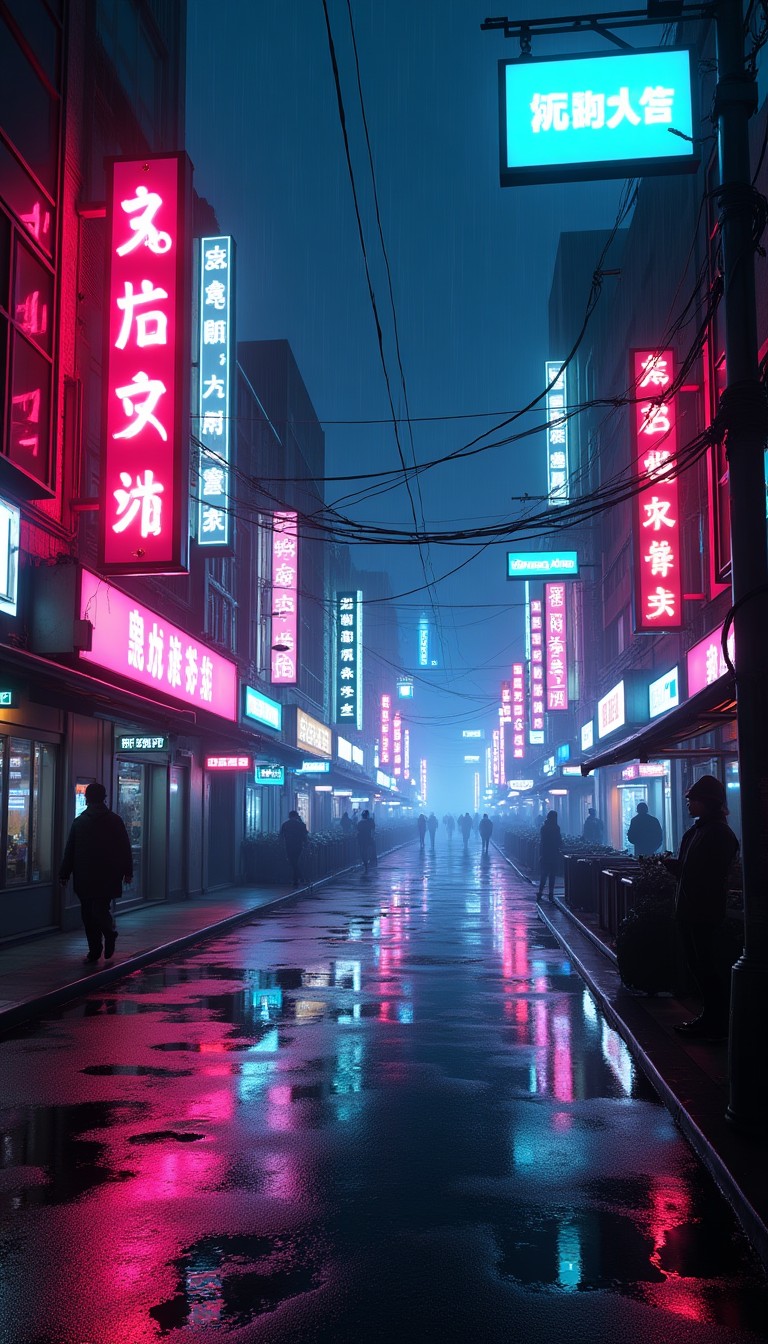 Cyberpunk art style